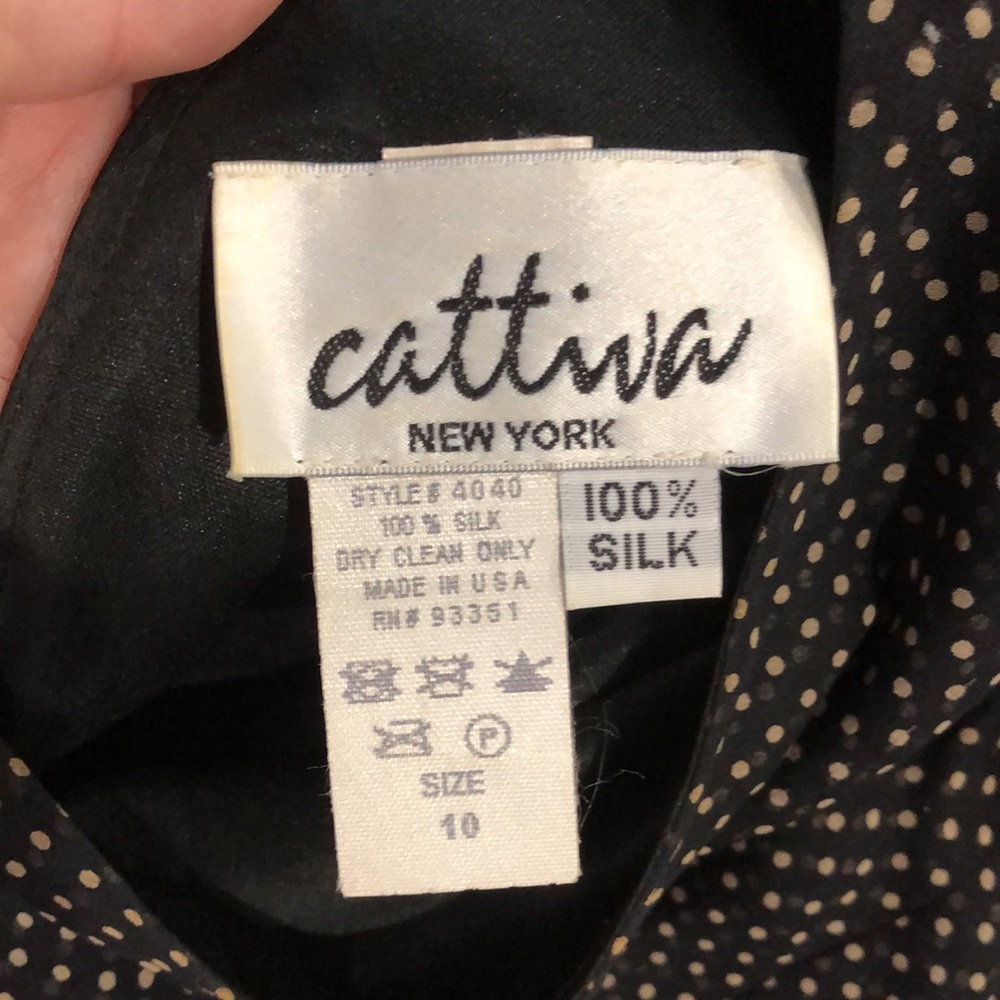 CATTIVA New York 100% Silk Maxi Dress - Picture 2 of 15